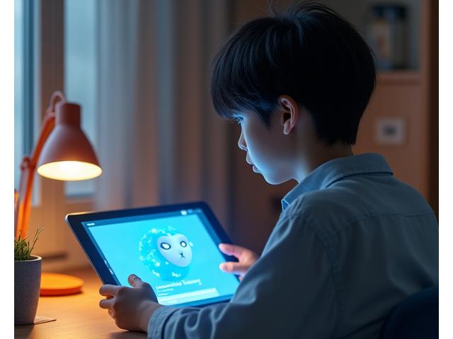 AI 튜터가 학생의 수학 문제 풀이를 돕고 있는 모습